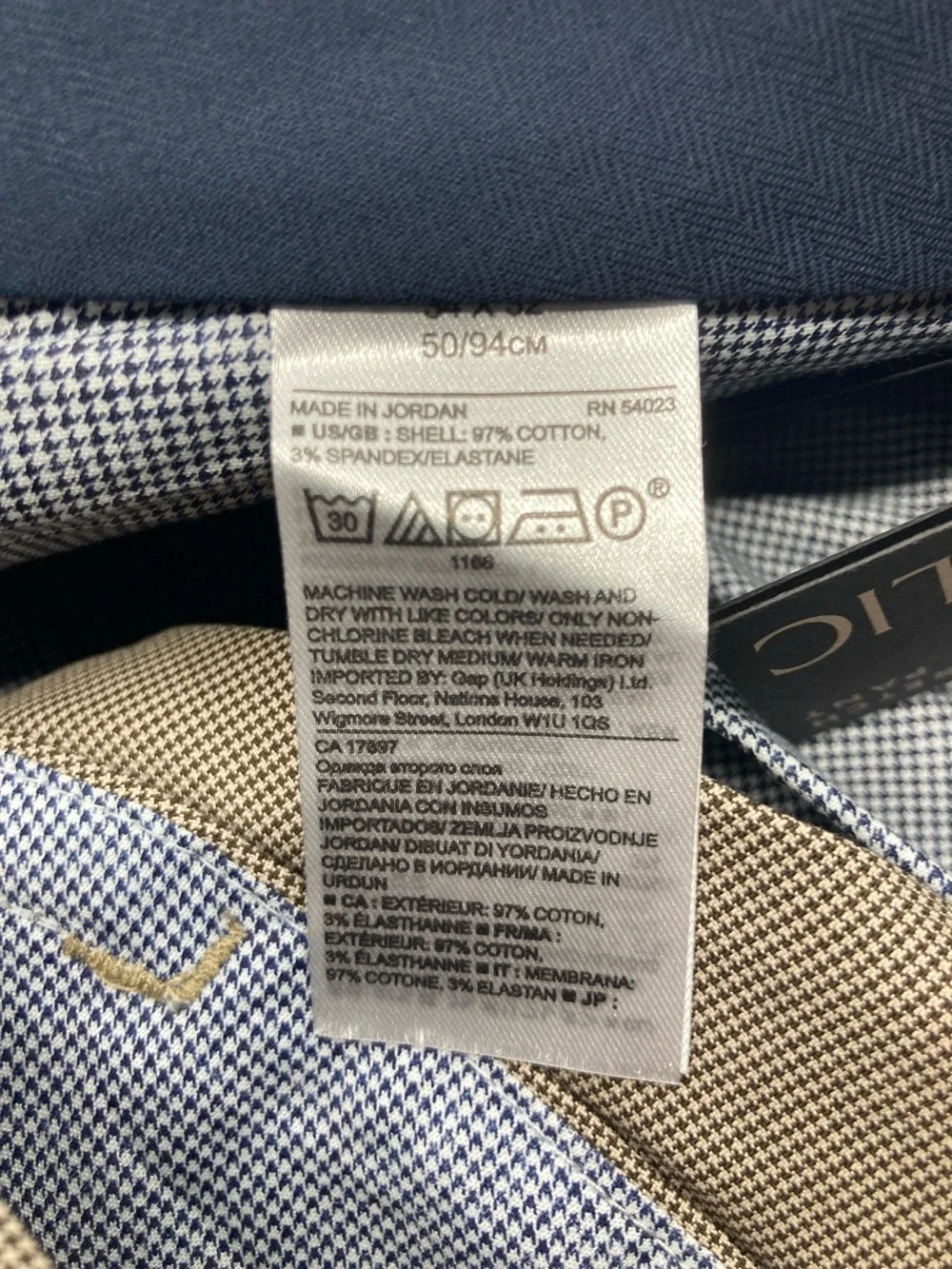 NWT Banana Republic Slim Fit Cotton Chino Pants Micro Plaid S546
